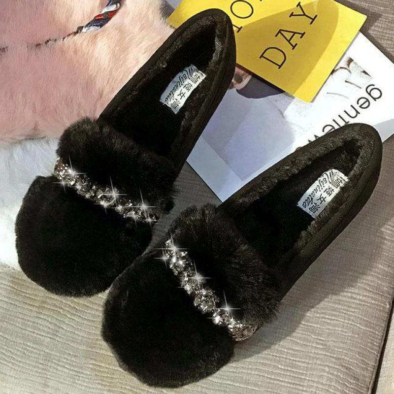 fur moccasins womens