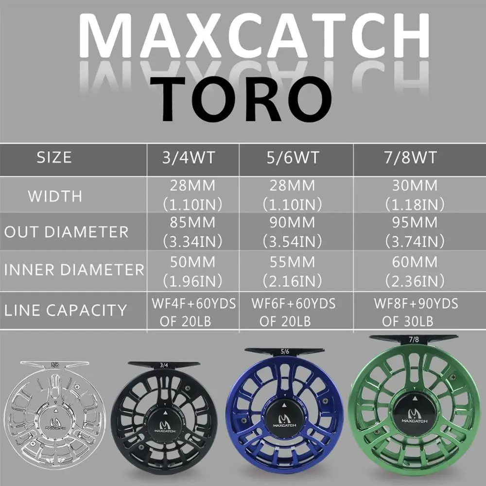 Maximumcatch Fly Reel Gefreesd Aluminium Micro Aanpassen Slepen Grote  Prieel Vliegvissen Reel 3/4/5/6 /7/8WT - AliExpress