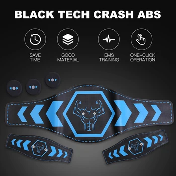 

EMS Abdominal Stimulator Wireless Muscle Electric Weight Loss Smart Fitness Stickers Arm/Abdominal Body Slimming Belt Unisex