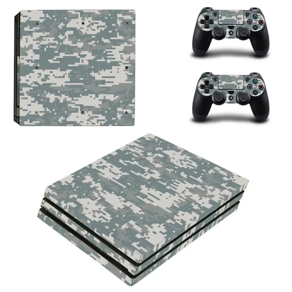 YSP4P-1019 PS4 Pro sticker s камуфляж PS 4 Play station 4 Pro наклейки для кожи наклейки Pegatinas для playstation 4 Pro консоли и контроллера - Цвет: YSP4P-1019