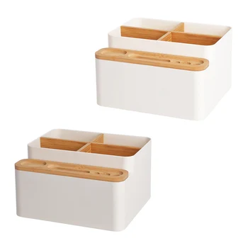 

Multi-function Desktop Storage Box Detachable Remote Control Cosmetics Stationery Holder Organization Organizer for Home Office