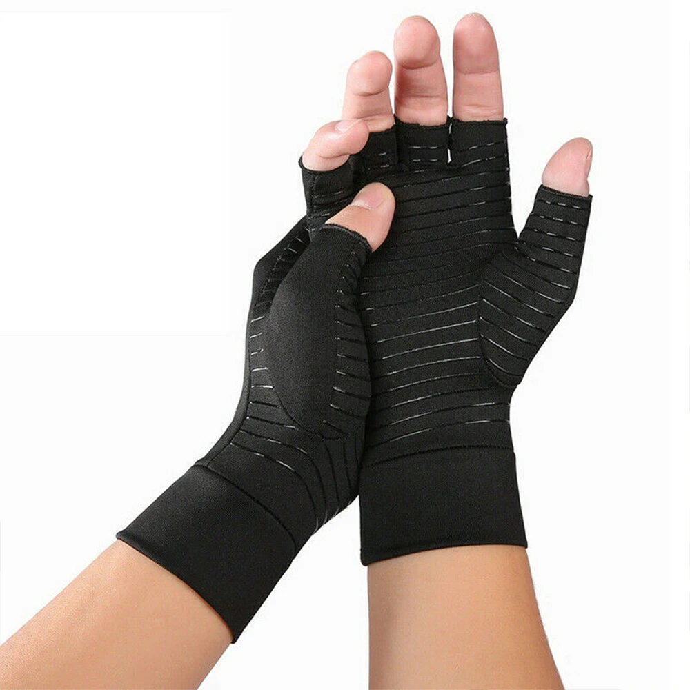 1 Pair Compression Arthritis Gloves for Women Men Joint Pain Relief Half Finger Brace Therapy Wrist 1 1 Pair Compression Arthritis Gloves for Women Men Joint Pain Relief Half Finger Brace Therapy Wrist 2