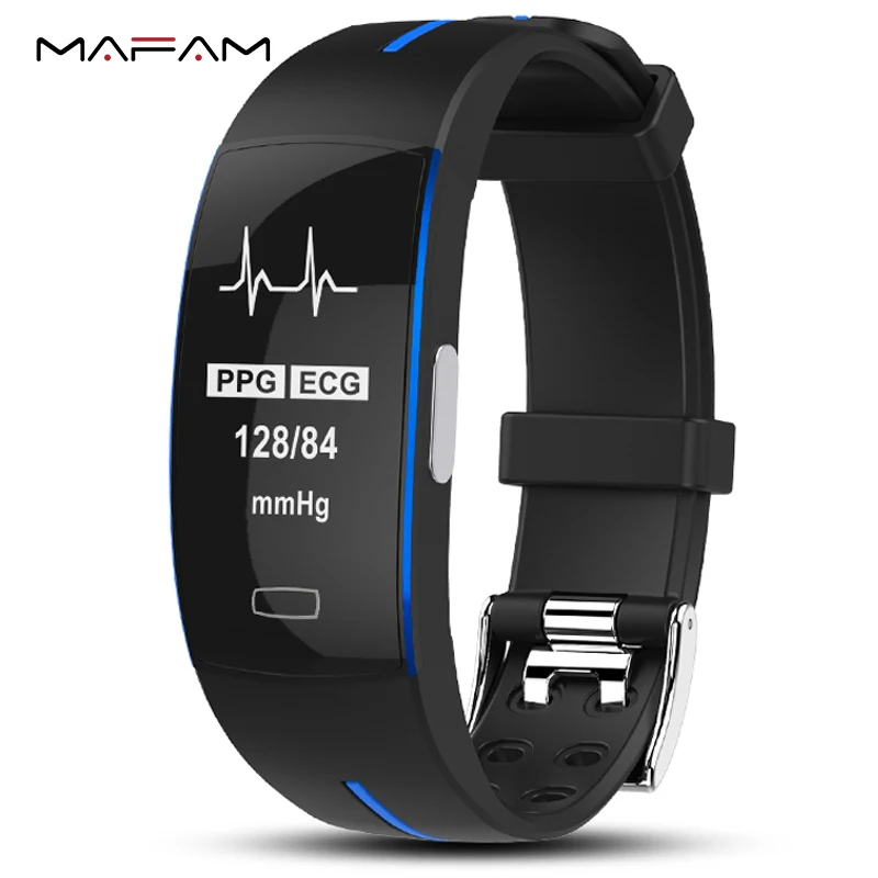 

P3 ECG PPG Smart Band Watch Bracelet Blood Pressure Heart Rate Fitness Tracker monitor Sport Pedometer IP67 Waterproof Wristband