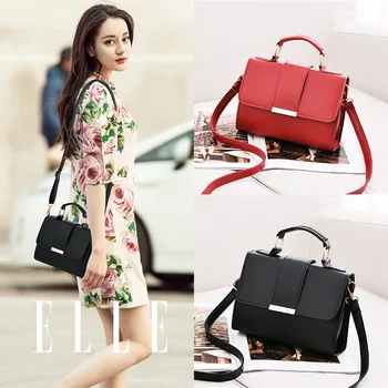 

2020Autumn Newest arrival European small Handbag brief WOMEN'S solid color Tote Sling Bag pink shoulder Bag vintage party Clutch