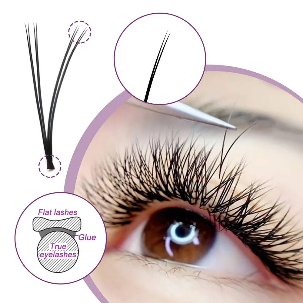 Quewel V Shape Flat Eyelashes Extensions YY Lashes Auto-Fans 2D Double Tip Eyelash Soft Ellipse Flat Volume Lash Faux Mink Quewel V Shape Flat Eyelashes Extensions YY Lashes Auto-Fans 2D Double Tip Eyelash Soft Ellipse Flat Volume Lash Faux Mink