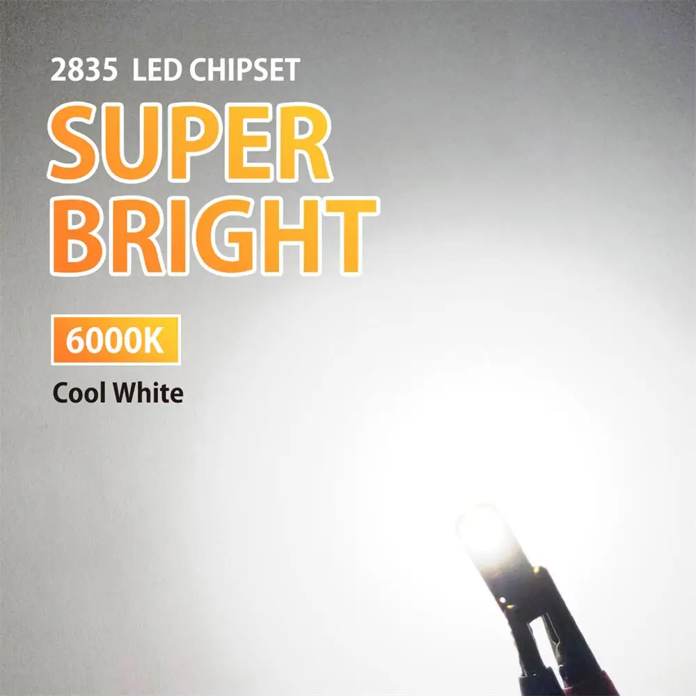 20Pcs Led Canbus W5W T10 Led  6000K 2835SMD ȣ  б    Ʈũ ׸  Ÿ  ȥ
