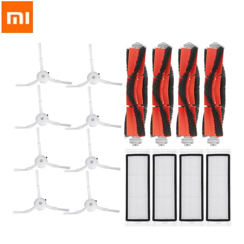 16 шт. HEPA фильтр + боковая щетка основная для Xiaomi MI Набор замены робота пылесос