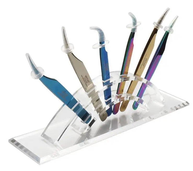 dhl 50 шт. Пинцет держатель для хранения ресниц пинцет для бровей ножничный стеллаж для хранения акриловый держатель стенд SN374