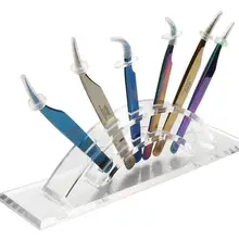 dhl 50 шт. Пинцет держатель для хранения ресниц пинцет для бровей ножничный стеллаж для хранения акриловый держатель стенд SN374