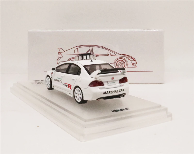 1: 64 INNO64 Honda Civic Тип R FD2 Suzuka схема маршала автомобиля литья под давлением модель автомобиля