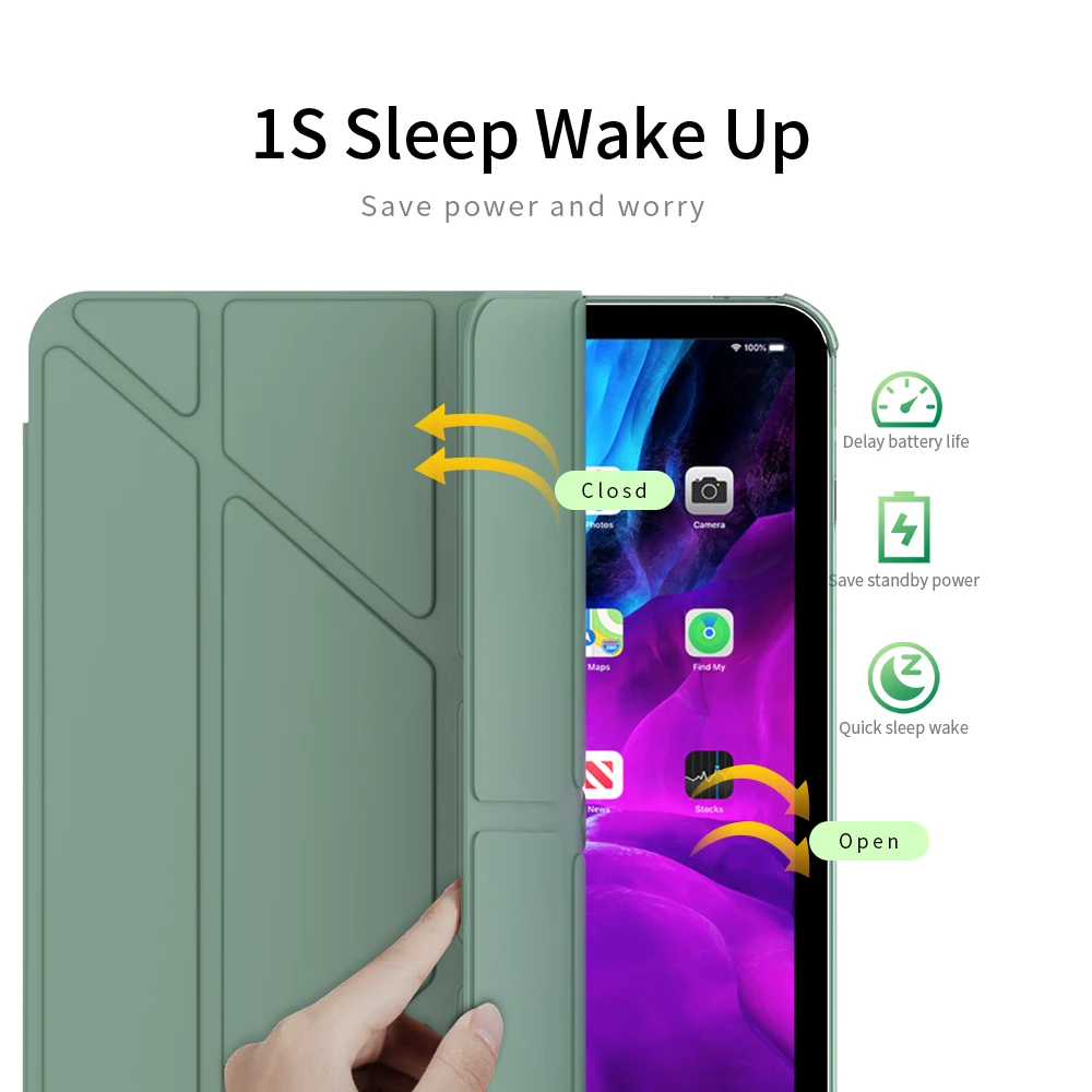 para Ipad Pro 12.9 Case 2023 2023 2023 2023 Capa Protetora Tablet Case Funda para Ipad Pro 12 Case com Suporte de Lápis Caqa - Imagem 2