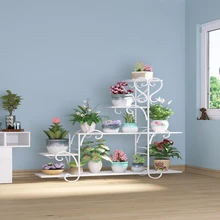 Балконная Цветочная стойка, железная художественная полка для цветков, полка для посадки, простая и легкая Рамка для цветочного горшка