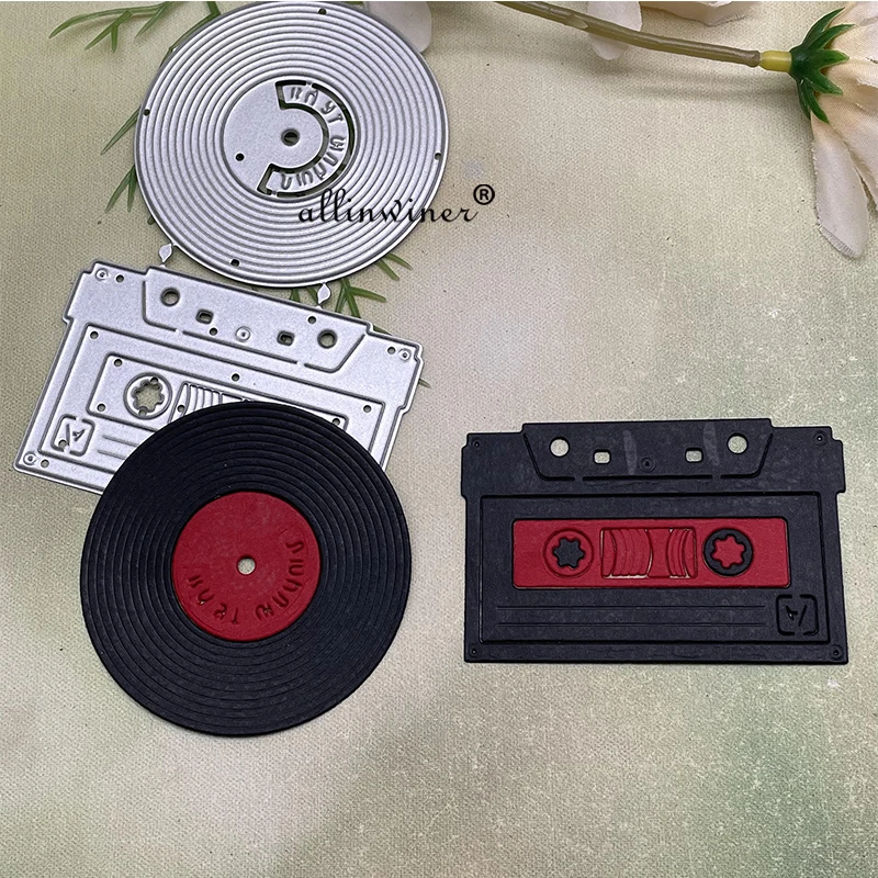 오디오 테이프 카세트 음악 금속 절단 다이 스텐실 DIY Scrapbooking ..