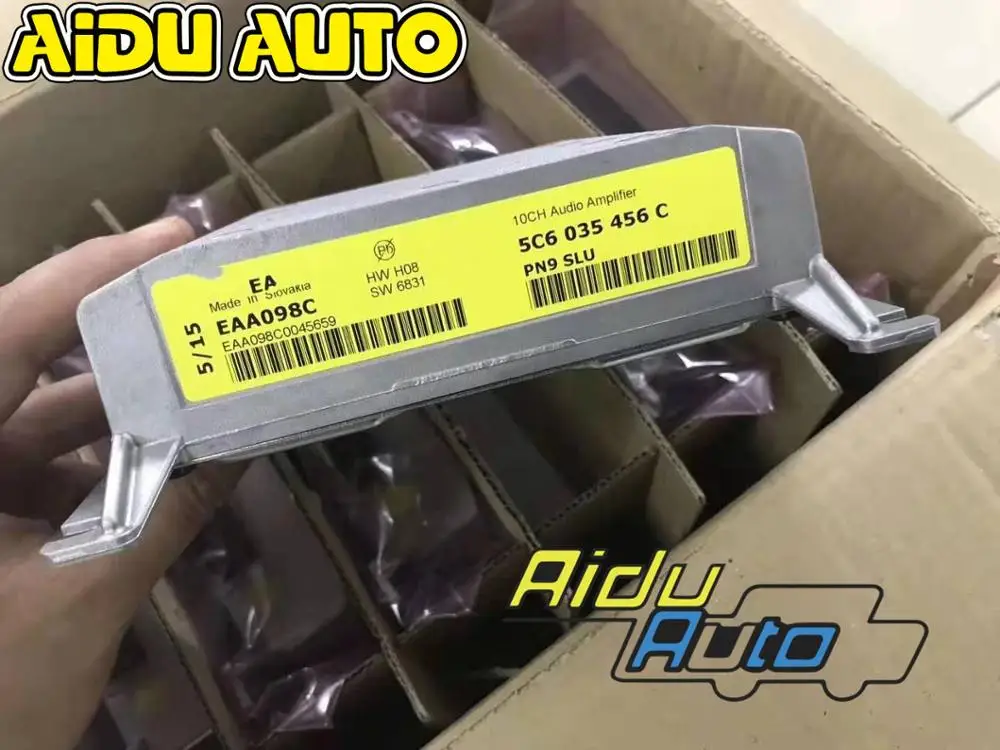 Для VW Beetle Jetta Scirocco Dynaudio 10CH усилитель каналов 5C6 035 456 C|Клипсы и зажимы для авто| |
