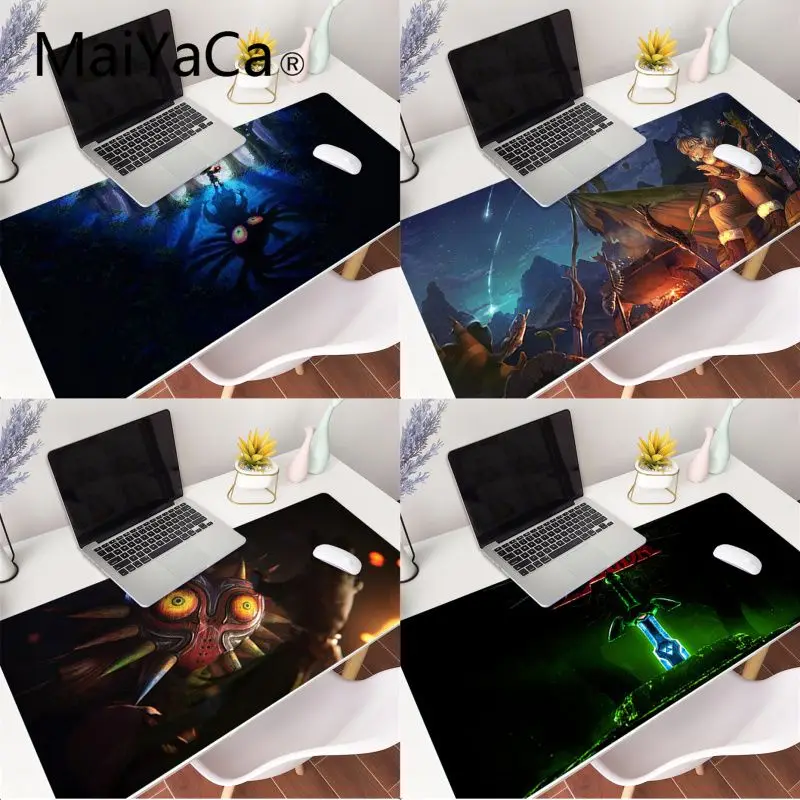 

MaiYaCa Zelda Majoras Mask Rubber Pad to Mouse Game XXL Mouse Pad Laptop Desk Mat pc gamer completo for lol/world of warcraft