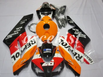 

New ABS Injection Mold Motorcycle Full Fairings Kit Fit For Honda CBR1000RR 2004 2005 04 05 bodywork set Red orange
