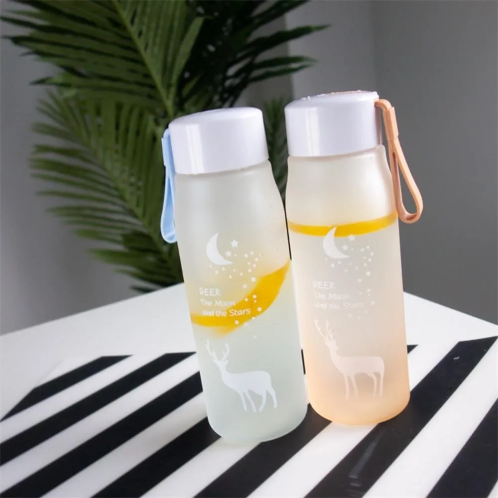 280ml Summer Clear Frosted Water Bottle Simple Fresh Male Female Students  Gift Cup Portable Outdoor Water Bottle Sport Fitness - Water Bottles -  AliExpress