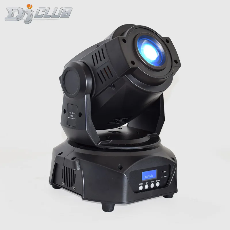 

led moving head 90w with double gobo wheel and colors 3-face prism by dmx control led dj lights for dj disco