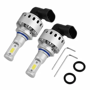 

ICOCO 2pcs High-power 9005 COB Chip Driving Headlights 6000K LED 12V Car Headlight Bulbs Set 12000LM Car Accessories