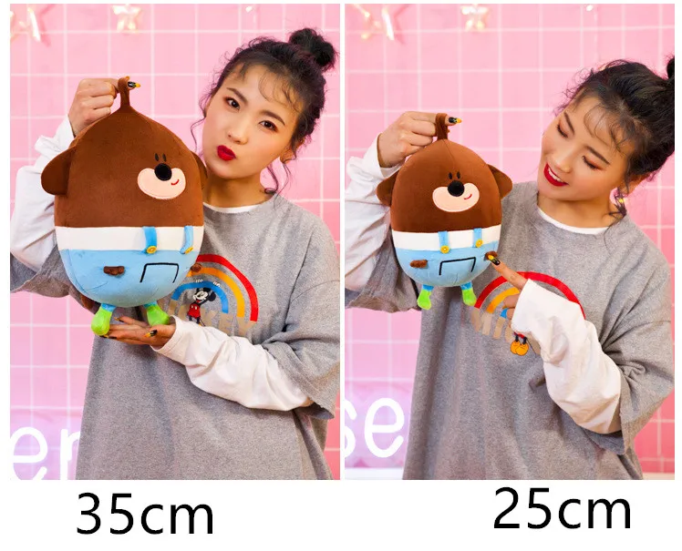 Эй Duggee плюшевые игрушки мягкие милые мягкие куклы для детей на день рождения Рождественский подарок 25 см/35 см