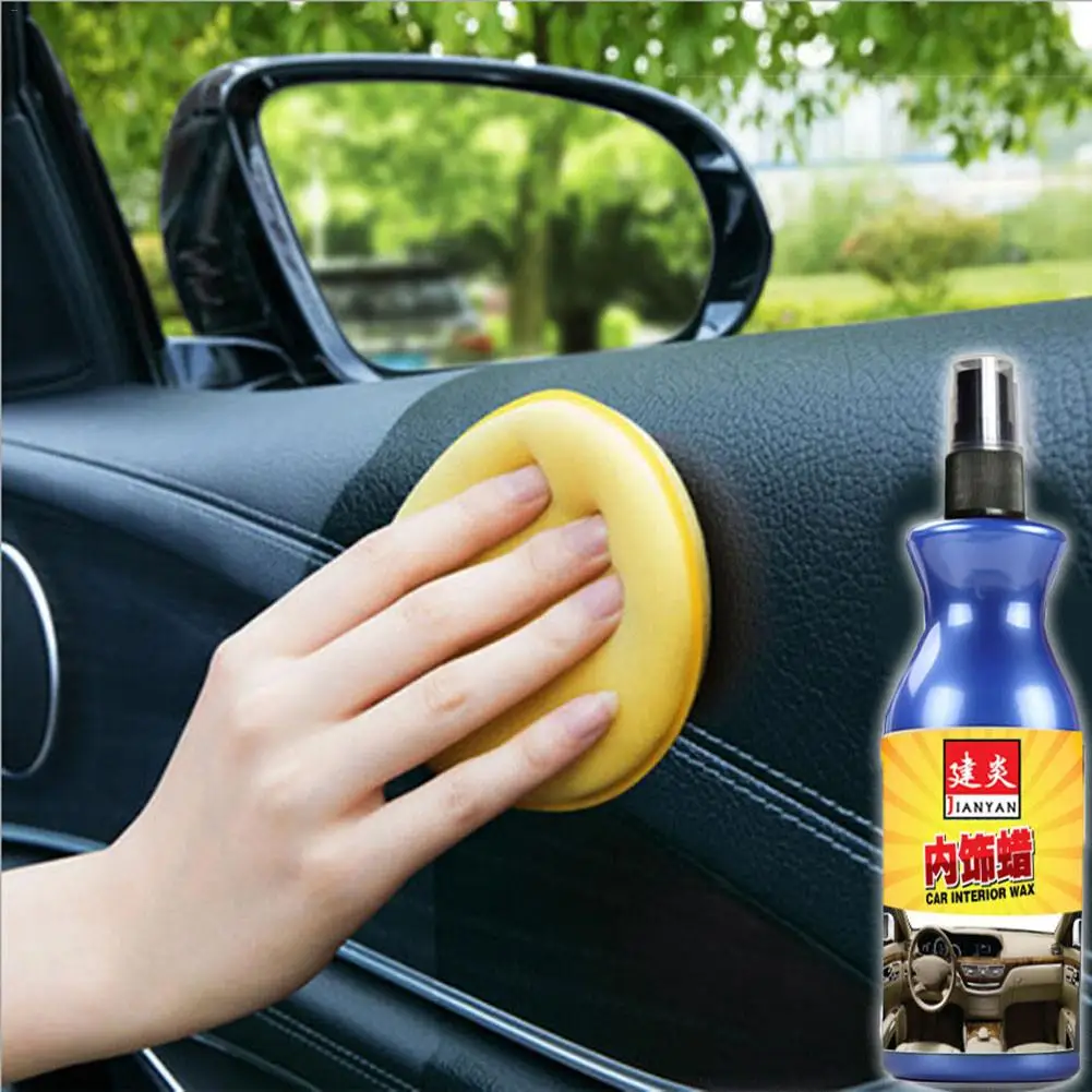 

100ml Car Polish Wax Plastic Leather Retreading Agent Automotive Interior Cleaner Tire Wax Paint Household Cleaning Agent