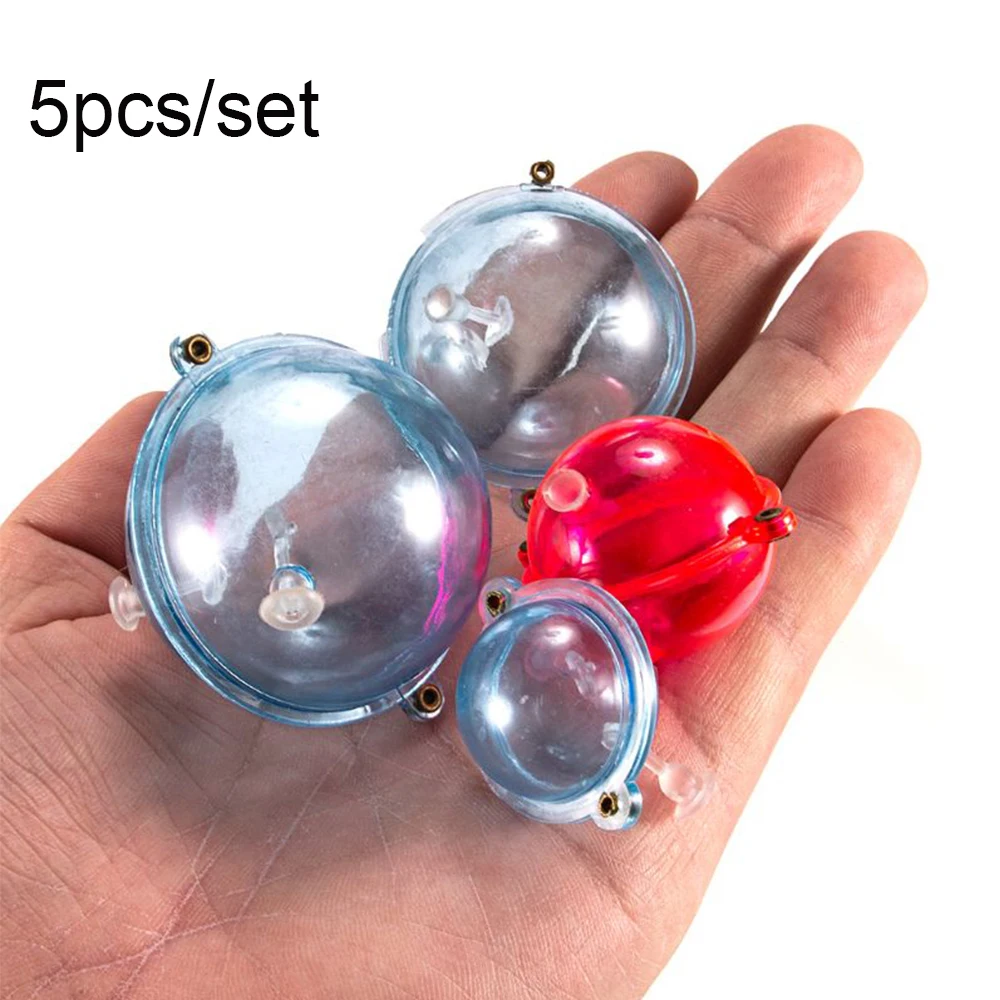 5PCS Plastic Fishing Float Balls Sea Fishing Bubble Floats Tackle Water Ball Hollow Balls Accessory 25/32/40/47mm fishing float