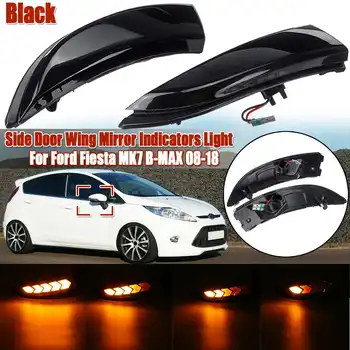 

Pair Dynamic Turn Signal Light LED Side Rearview Mirror Sequential Indicator For Ford for Fiesta MK7 B-MAX 2008 2009 2010-2018