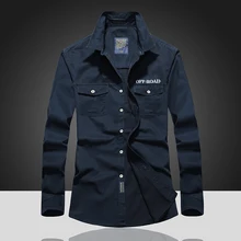 Большие размеры военный ветер мужские s рубашки с двойным карманом мужские s рубашки осенние M-7XL мужские рубашки с длинным рукавом