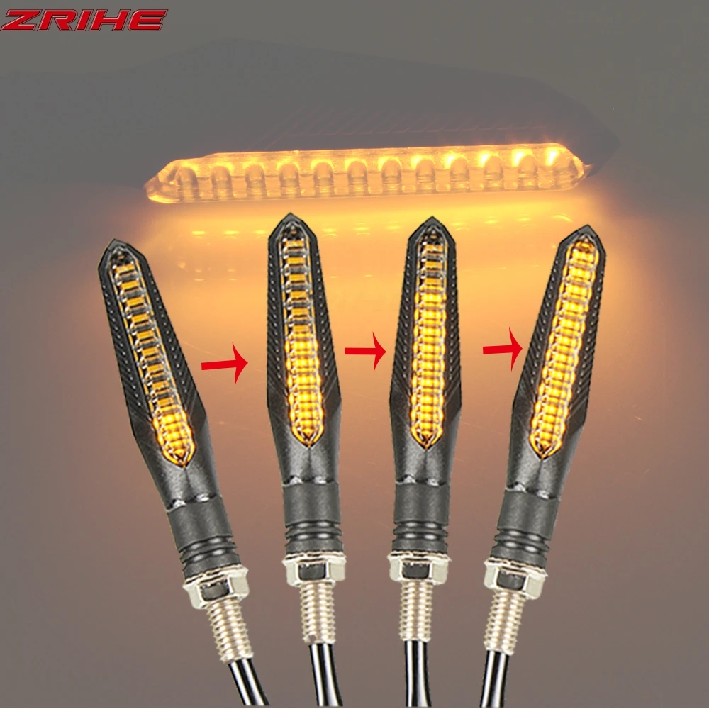 

Motorcycle Led Universal Flowing Water Blinker Rear Light RJ27 Sequential Turn Signals For YAMAHA YZFR6 YZF R6 YZF-R6 2017-2018
