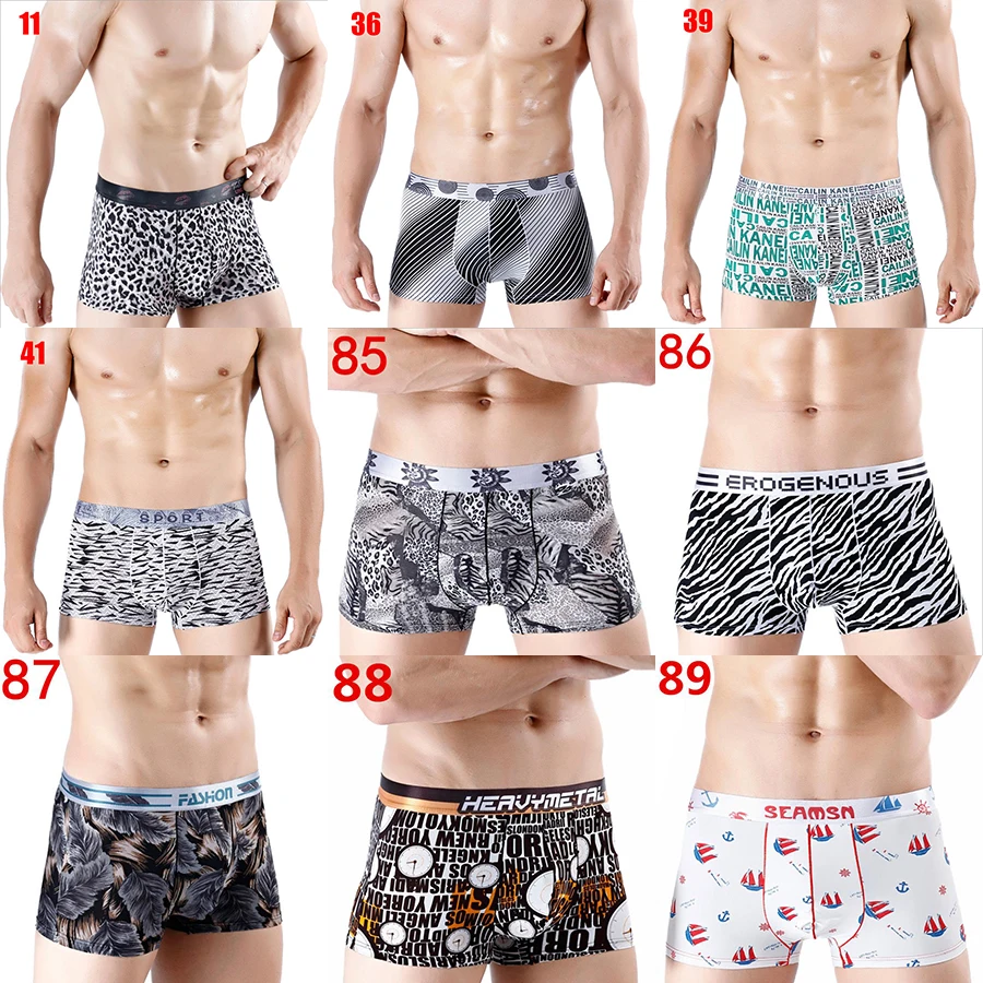 Боксеры Ethika Мужское нижнее белье боксеры из вискозы Мультяшные мужские шорты с