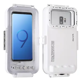 

HAWEEL 45m Waterproof Diving Housing Photo Video Taking Underwater Case for Galaxy/ Huawei/ Xiaomi/ Google Android OTG Mobile
