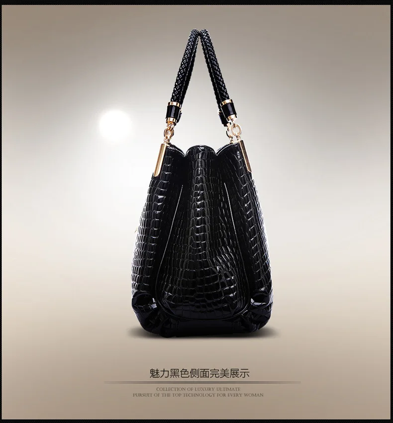 Новая женская сумка с крокодиловым узором в европейском и американском стиле женская сумка с одним плечом B302
