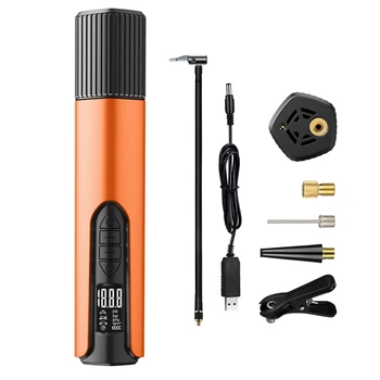 

Air Compressor,Protable Wireless Air Pump 150Psi 2000 MAh Hand Held Inflator with LCD Dispaly LED Light for Car Bicycle