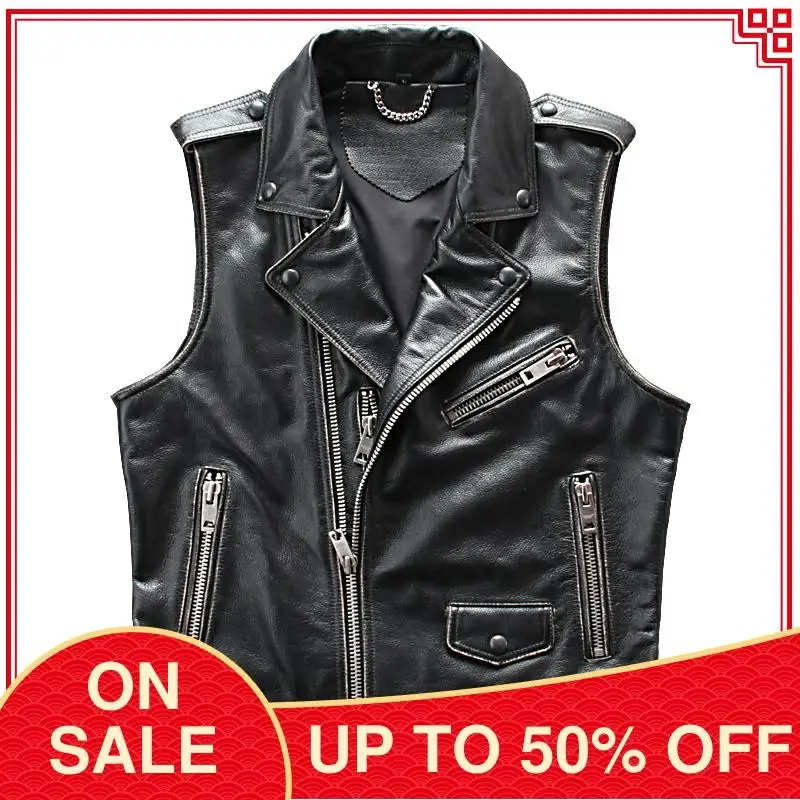 2021 винтажная черная мотоциклетная кожаная куртка из натуральной воловьей кожи