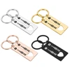 2pcs Customized Code Favorite Song Keychain Music Teacher for Women Men Stainless Steel Keyring Laser Engrave Spotify Jewelry ► Photo 1/6