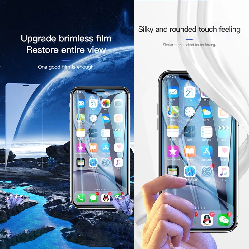 TOTU HD Анти Пыль Закаленное стекло пленка для X XS Max XR 11 11 Pro 11 Pro Max