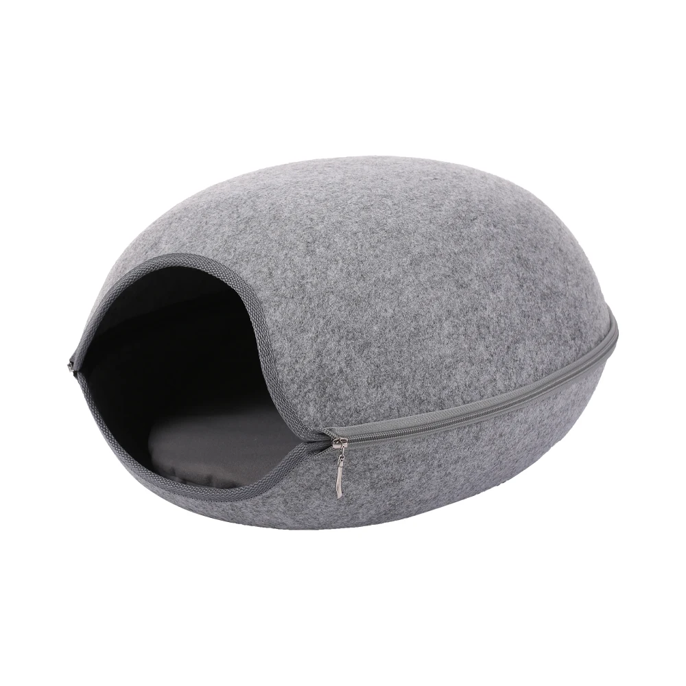 4Colors Cat House Bed Cave Puppy Cat Bed House Kennel Lovely Bow Zipper Fleece Nest Cats Pet Products With Cushion