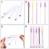 Reusable eyebrow brush tube disposable eyelash brush eyebrow brush replaceable dust-proof Sparkling broken diamond at bottom ► Photo 2/6