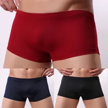 Male Panties Men's Sexy Underwear Boxers Breathable Man Boxer Briefs Solid Underpants Comfortable Brand New Shorts Slip Homme