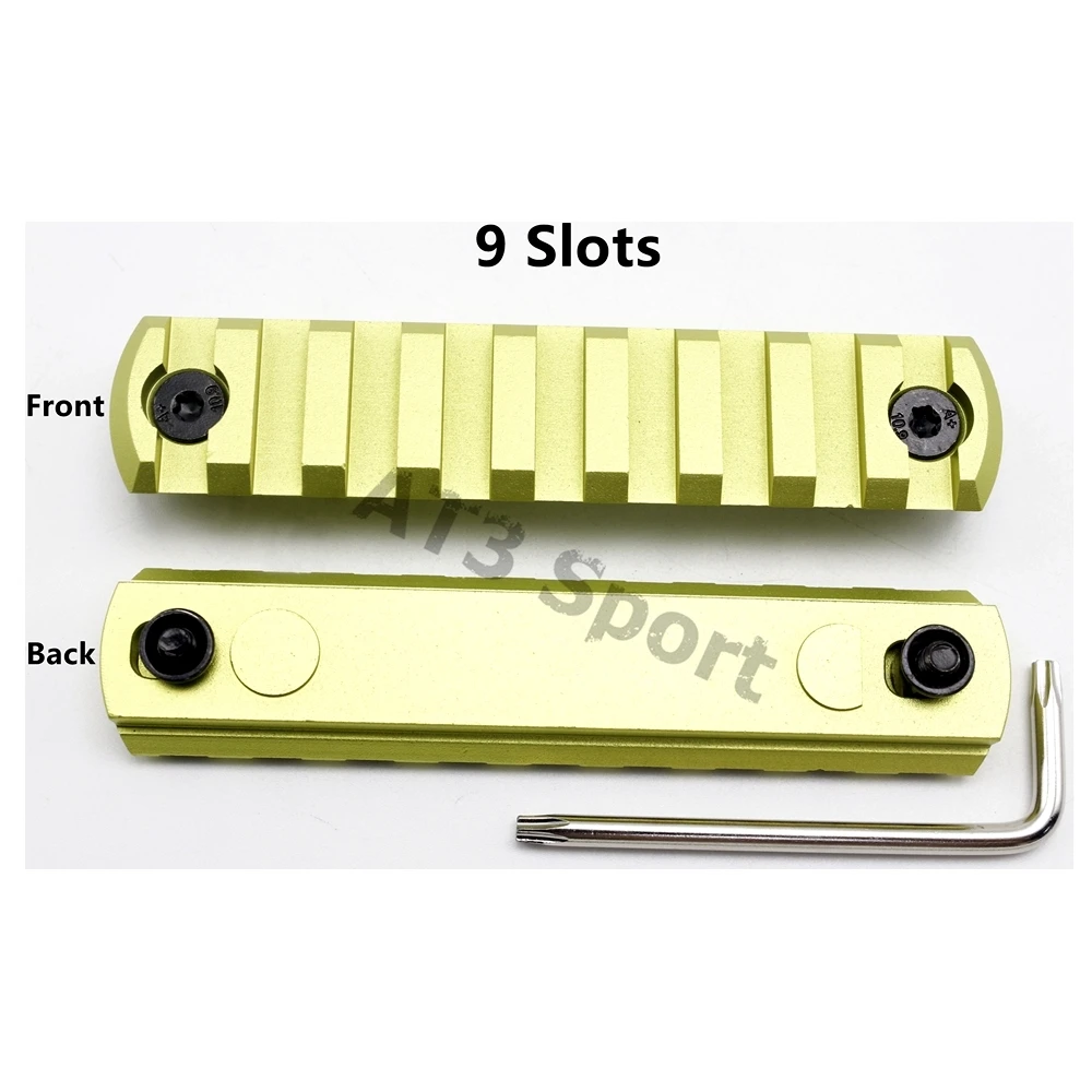 5,7, 9,11, 13 слотов Keymod Handguard Низкопрофильная 20 мм 1913 Пикатинни Вивер рельсовая секция Сверхлегкая система крепления