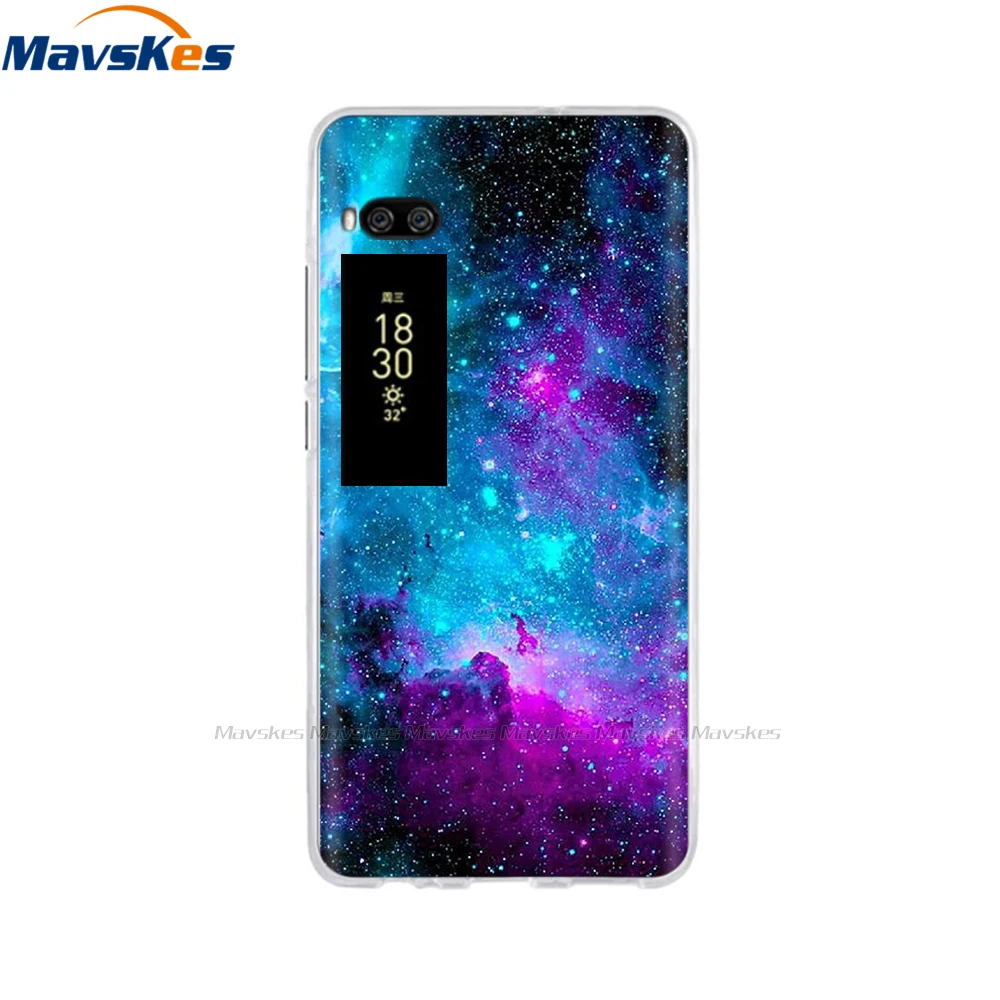 For Meizu Pro 7 Case 5.2" Fundas Coque Back Cover For Meizu Pro 7 Plus 5.7" Phone Cases Soft TPU Painted Silicone Bumper Shell 