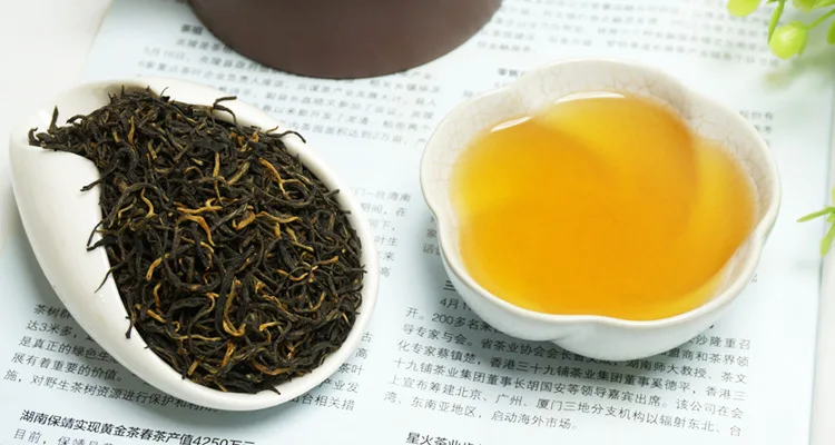 Китайский черный чай Wuyi Jin Jun Mei, 250 г, черный чай Jinjunmei, Kim Chun Mei, красный чай для похудения, забота о здоровье