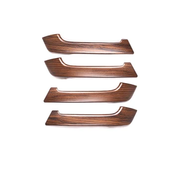

4Pcs Pine Wood Grain Car ABS Interior Door Handle Trim for Toyota Land Cruiser Prado FJ150 150 2010-2018