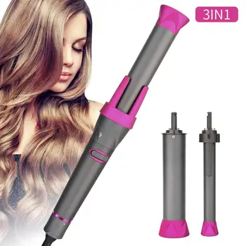 

2020 CHJ Professional 3 in 1 hair curler automatic curling magic wand hair rollers interchangeable ceramic tourmaline barrels