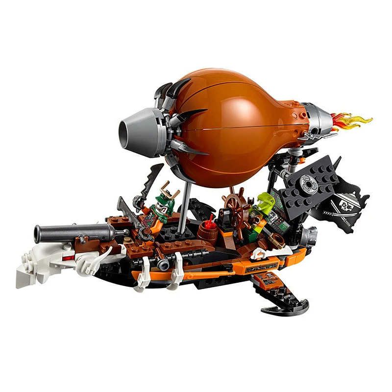 

10448 318pcs Legoinglys Ninjago Raid Zeppelin Weapon Building Blocks for Children Assembling Toy 70603 Compatible with City