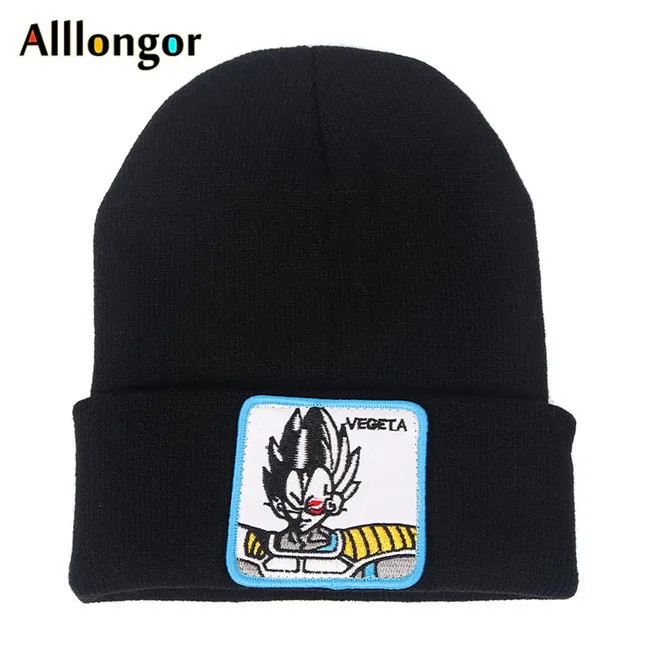 Dragon Ball Z MAJIN BUU Beanie, высококачественные хлопковые повседневные шапочки для мужчин и женщин, теплая вязаная зимняя шапка, модная однотонная шапка унисекс - Цвет: color2
