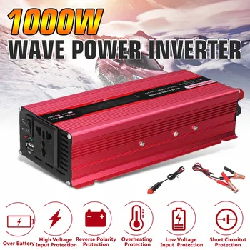 

1000W Modified Sine Wave Car Power Inverter DC 12V to AC200-240V Portable Auto Inverter Charger Converter Adapter 12V to 220V