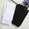 Gants en Spandex pour hommes | 1 paire de gants pour printemps et été en noir et blanc, étiquette étirables, gants de danse blancs serrés, gants pour hommes ► Photo 1/6