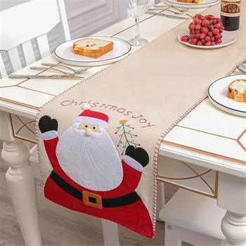 

Christmas Decoration Tablecloth Christmas Table runner Dress up Supplies Christmas Decorations For Home Party New Year 2012