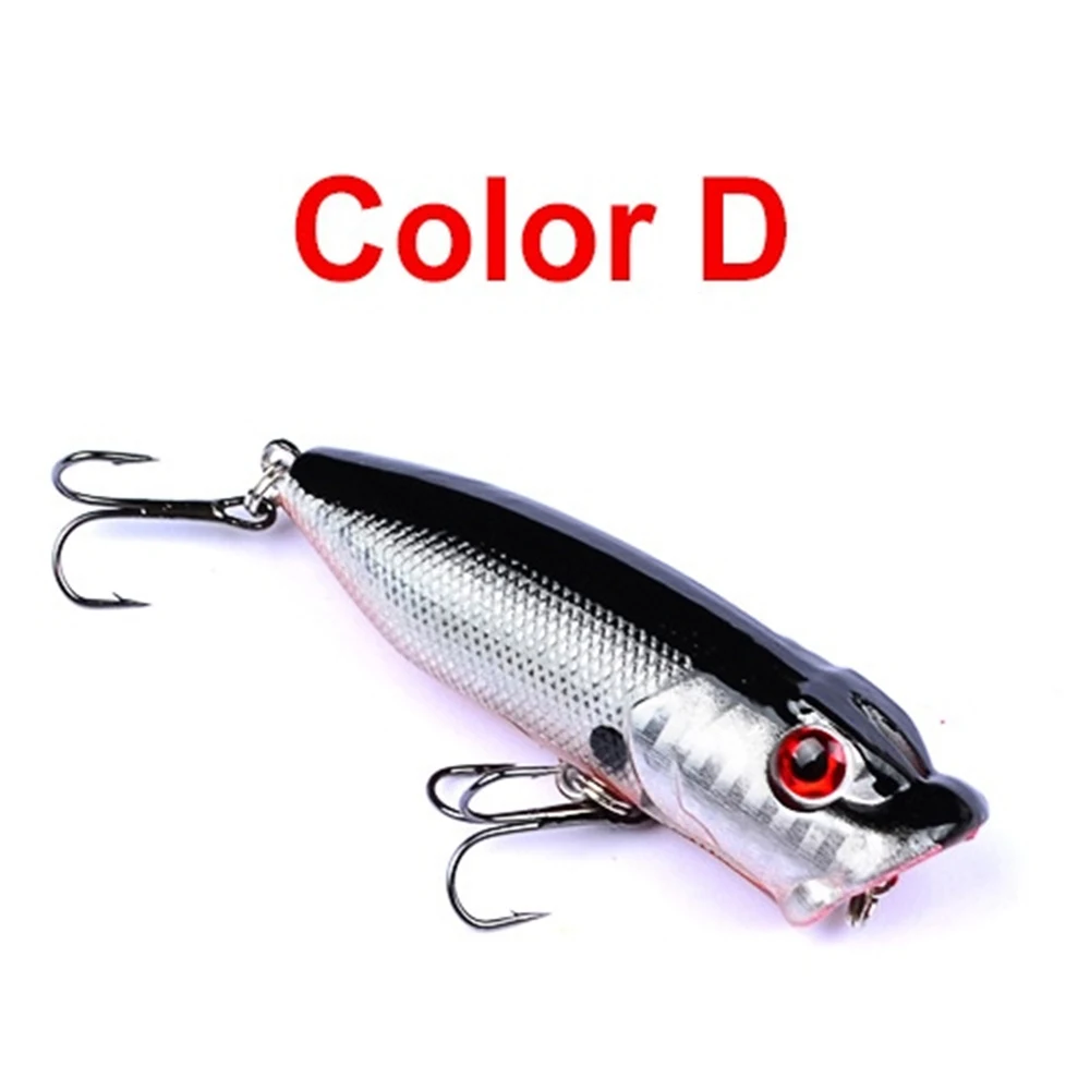 

1pcs Fishing bait high quality Popa fish lure11cm/7.3g lifelike 3D eyes Artificial crank Plastic hard bait Blood trough hook